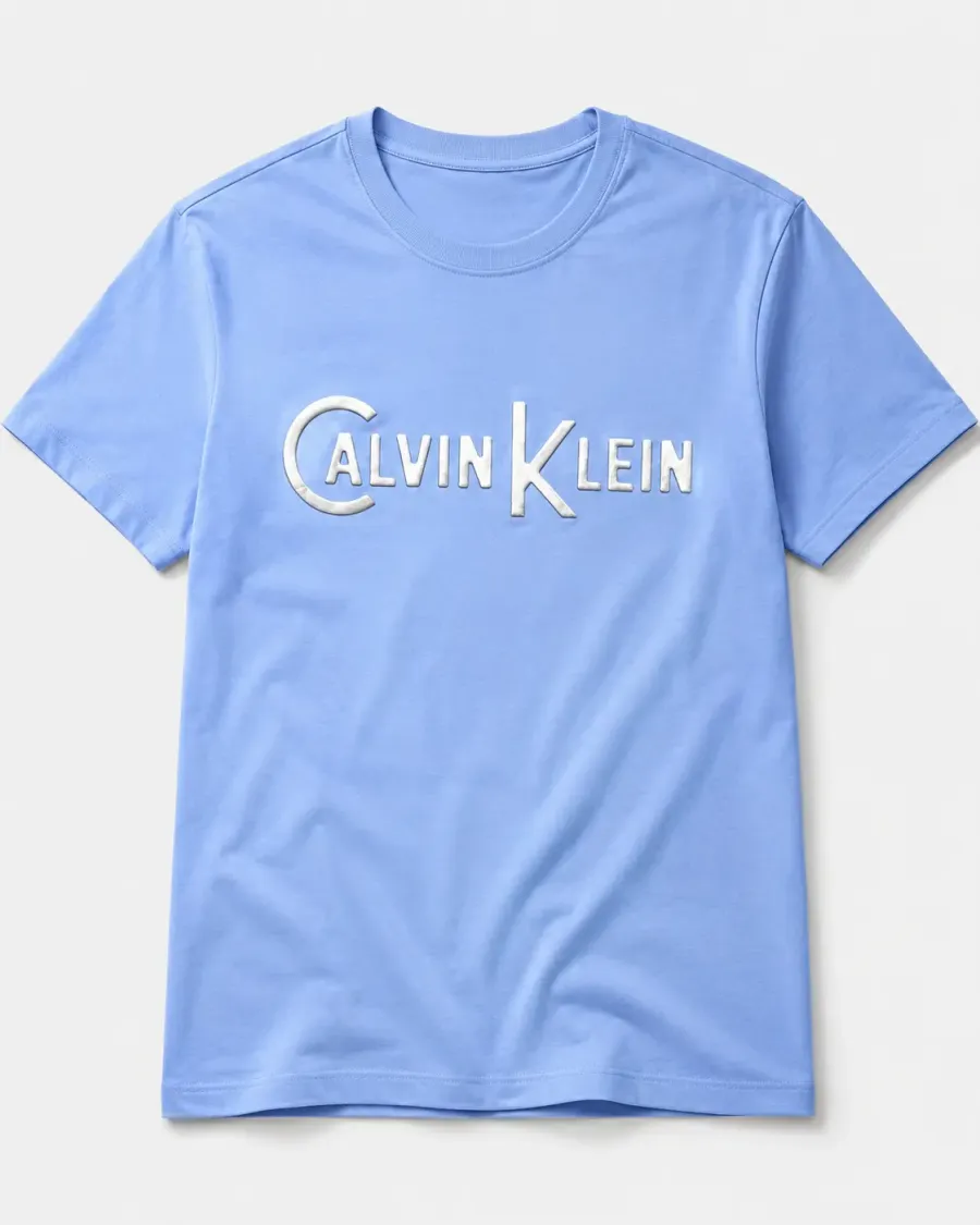 PTS03 Kalvin Klein Tshirt - Color: Sky Blue / Size: L